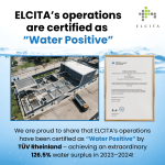 ELCITA has been officially certified as Water Positive