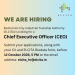 Invites Applications for the Position of Chief Executive Officer (CEO)